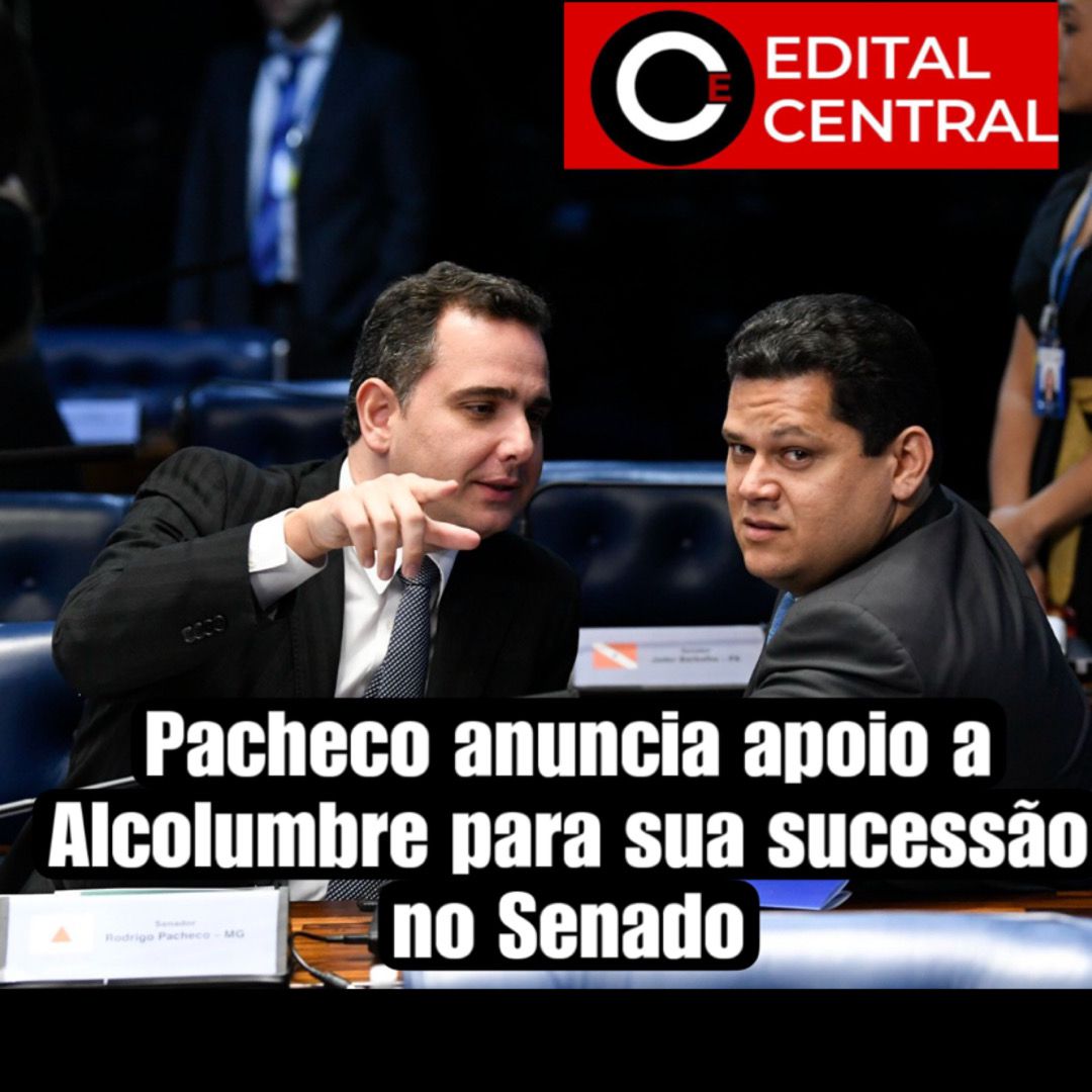 Pacheco anuncia apoio a Alcolumbre para sua sucessão no Senado